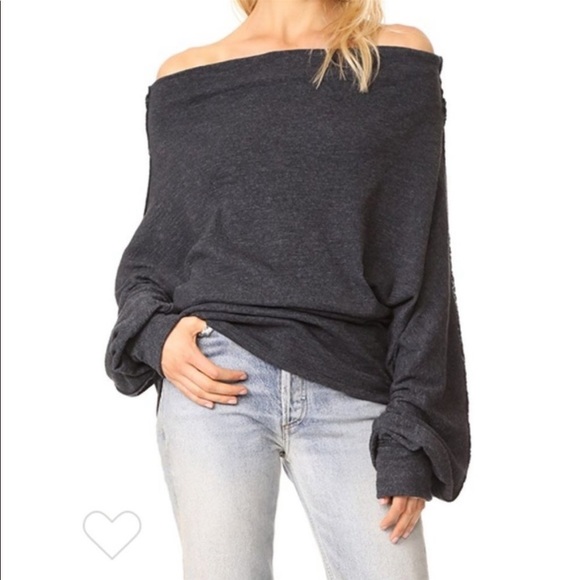 Free People Tops - NWOT Free People “We The Free” Oversized Sweatshirt Sz XS